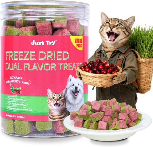 Just-Try-3.52-oz-Freeze-Dried-Cat-Treats-Hairball-Control-&-Kidney-Support-693