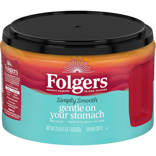 Folgers-Simply-Smooth-Mild-Roast-Ground-Coffee,-23-Ounce-(Pack-of-6),-Gentle-1471