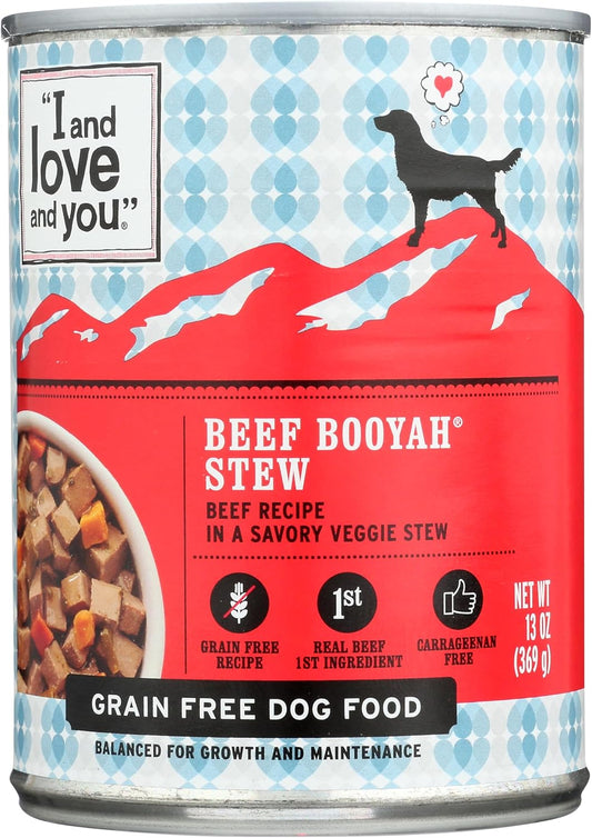 I-AND-LOVE-AND-YOU- Naked Essentials - Alimento húmedo para perros, sin granos y enlatado, carne de res, 13 onzas-------1144