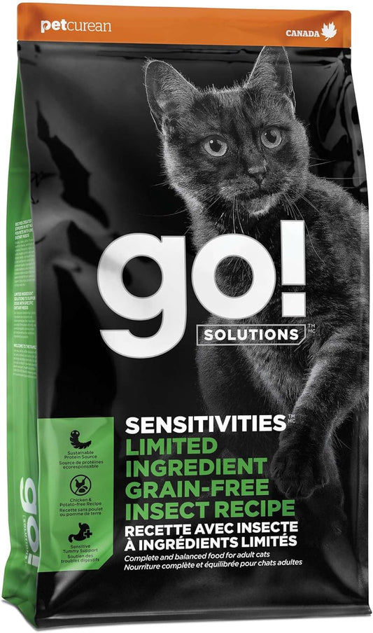 Go!-Solutions-Sensitivities-Limited-Ingredient-Insect-Grain-Free-Dry-Cat-Food,-Chicken-Free-Made-Experts-S571