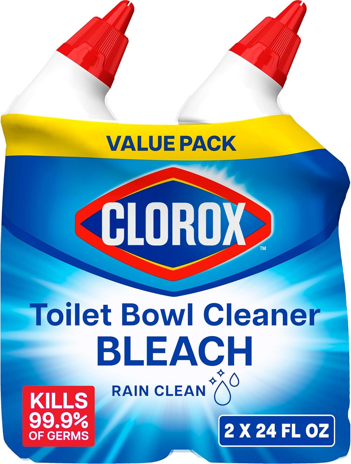 Clorox-Toilet-Bowl-Cleaner-Bleach,-Rain-Clean,-24-Fluid-Ounces,-Pack-of-2-(Package-May-1630