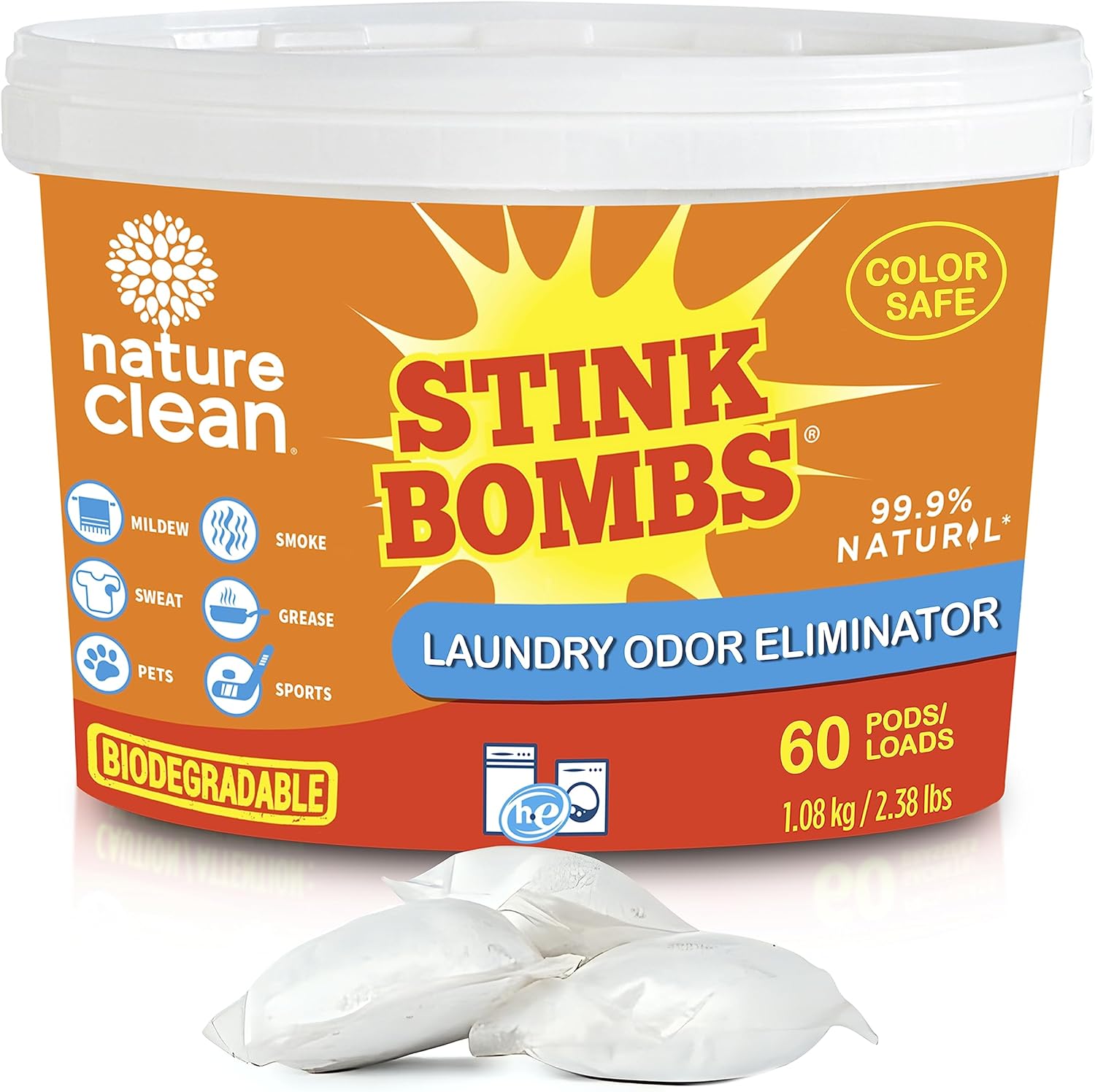 Nature-Clean-Stink-Bombs-Laundry-Odor-Eliminator-Pods-for-Clothes,-Removes-Pet,-46