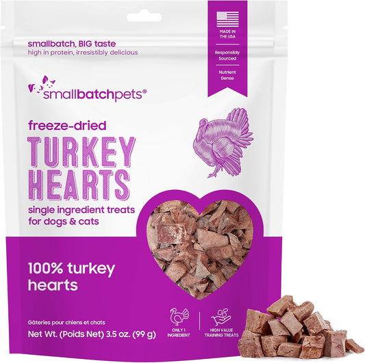 smallbatch-Pets-Premium-Freeze-Dried-Turkey-Heart-Treats-for-Dogs-and-Cats,-3.5-oz,-1214