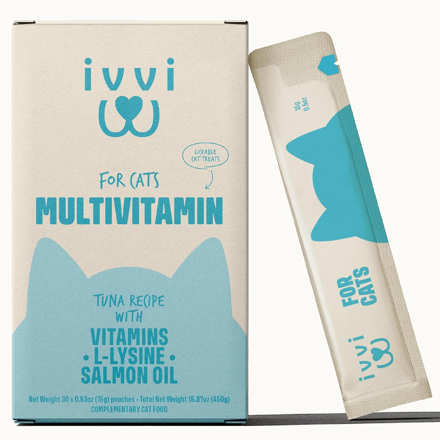 ivvi-Multivitamin-for-Cats---Creamy-Lickable-Cat-Supplement-with-Tuna,-Vitamins,-L-Lysine,-1044
