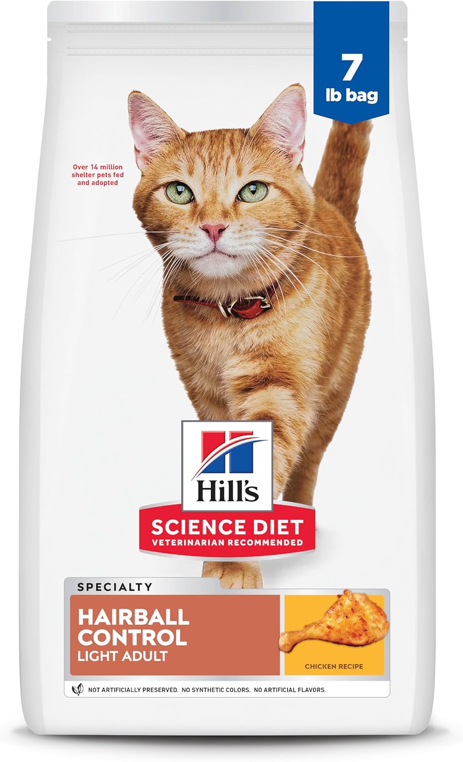 Hill's-Science-Diet-Hairball-Control-Light,-Adult-1-6,-Weight-Management-&-Control-Dry-Food,1413
