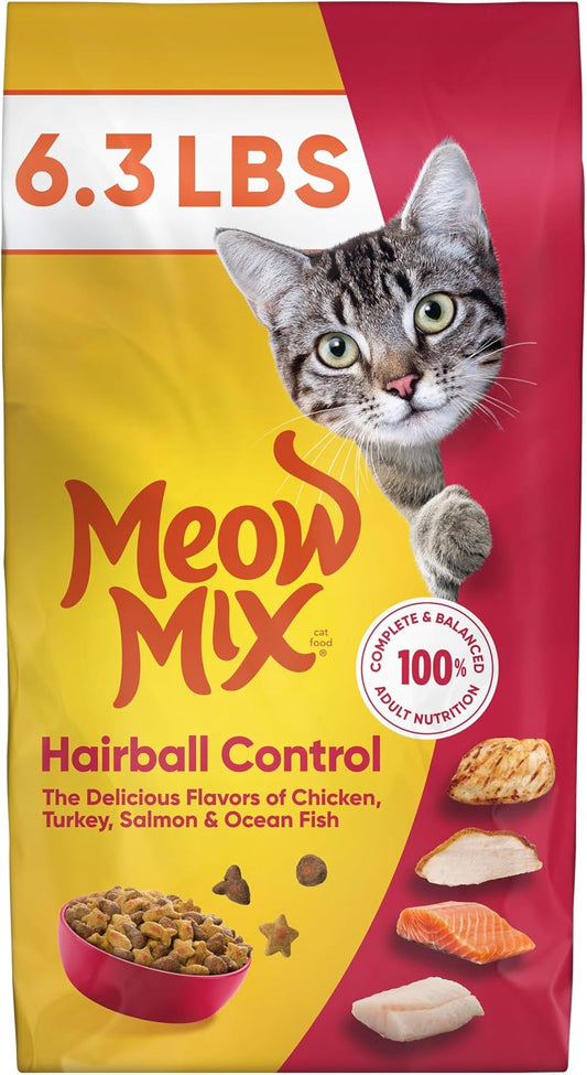Meow-Mix-Hairball-Control-Dry-Cat-Food-for-Adult-Cat,-6.3-lb.-Bag-1947