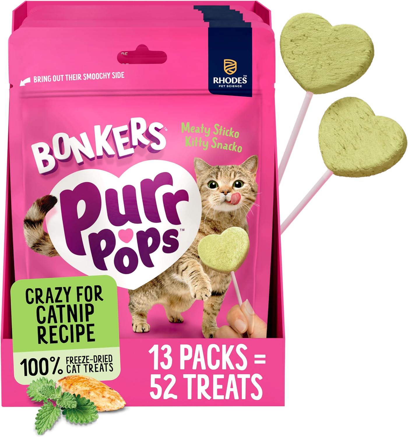Bonkers-Purrpops-Freeze-Dried-Catnip-Flavored-Lollipop-Treats-for-Cats,-4-Pack-(Pack-of-13)-521