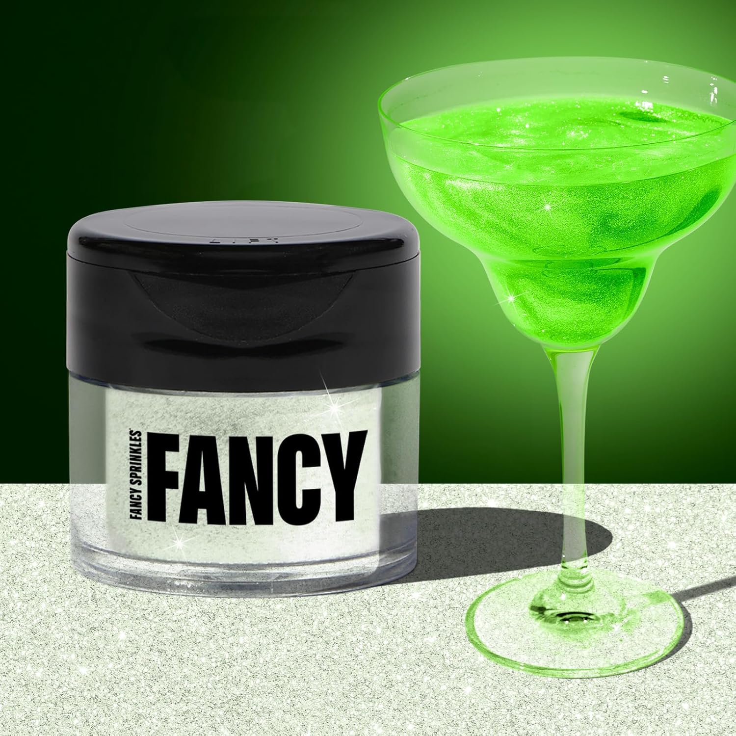 Fancy-Sprinkles-Limited-Edition-St.-Patty's-Day-Glow-Worm-Green-Premium-Edible-Glows-Black-267