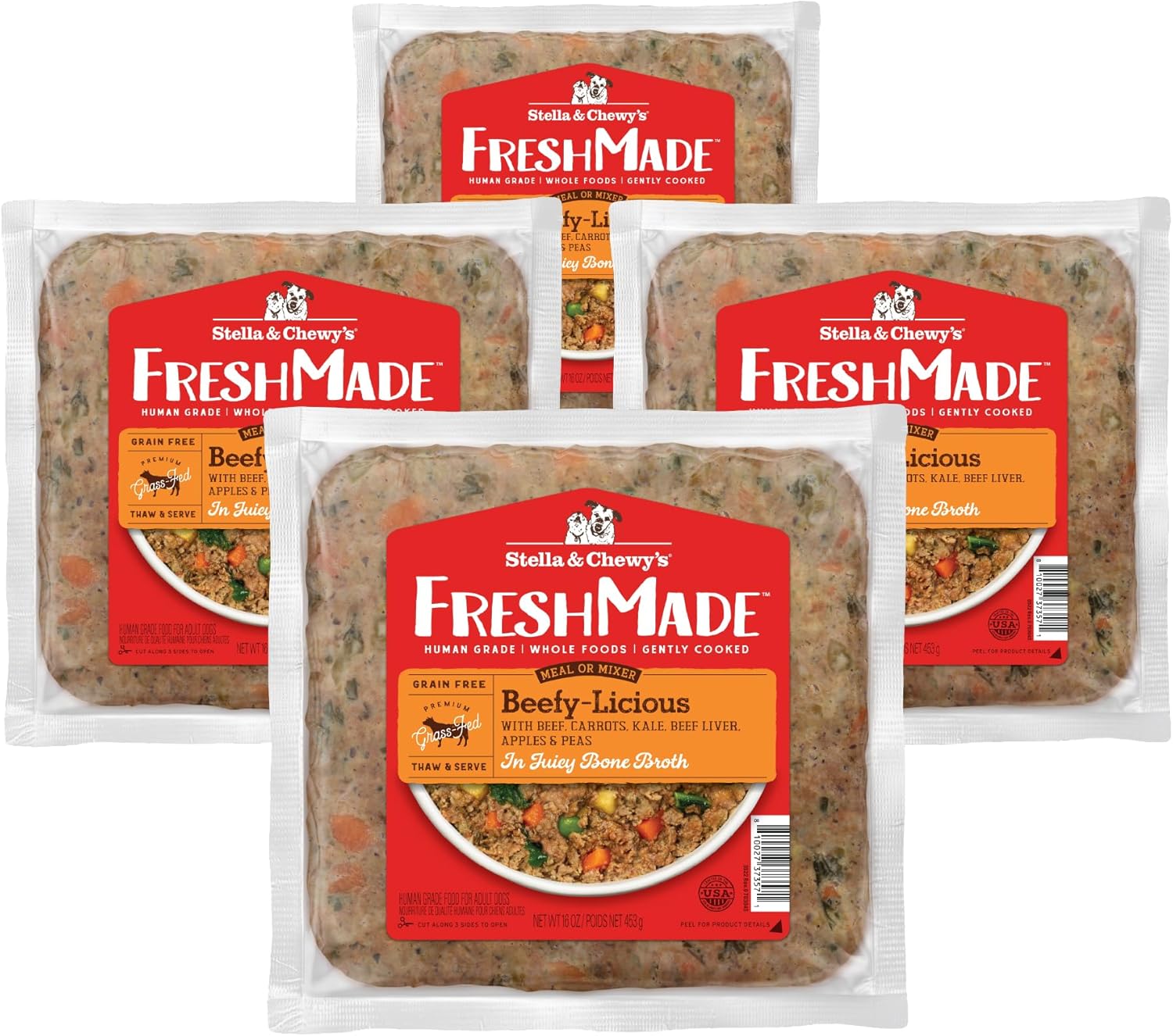 Stella-&-Chewy's-FreshMade-Frozen-Fresh-Grain-Free-Beefy-Licious-Dog-Food,-16-oz-Pouch-(Pack-848