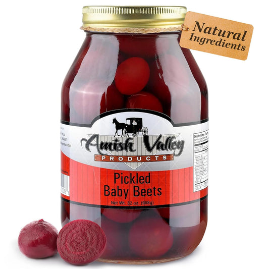 Amish-Valley-Products-Pickled-Baby-Beets-32oz.-Glass-Jar-(1-Quart-Jar-414