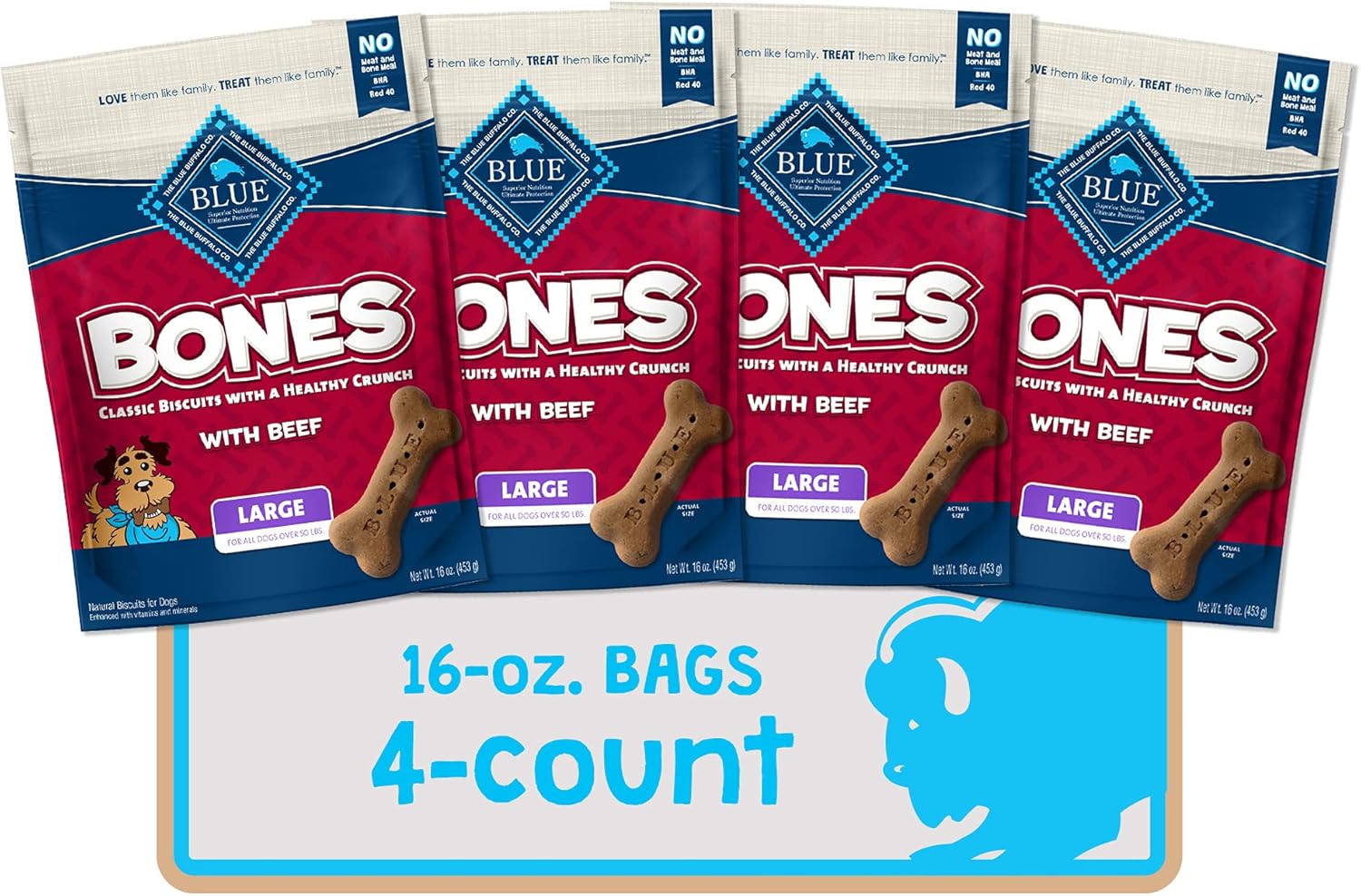 Blue-Buffalo-Bones-Natural-Crunchy-Dog-Treats-Large-Dog-Biscuits-Beef,-Bag,-2058