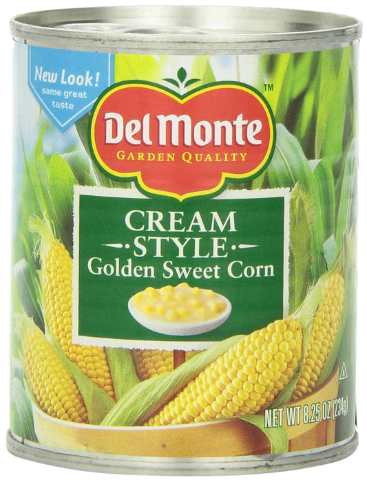 Del-Monte-Maíz-estilo-crema,-8.25-onzas-(paquete-de-773
