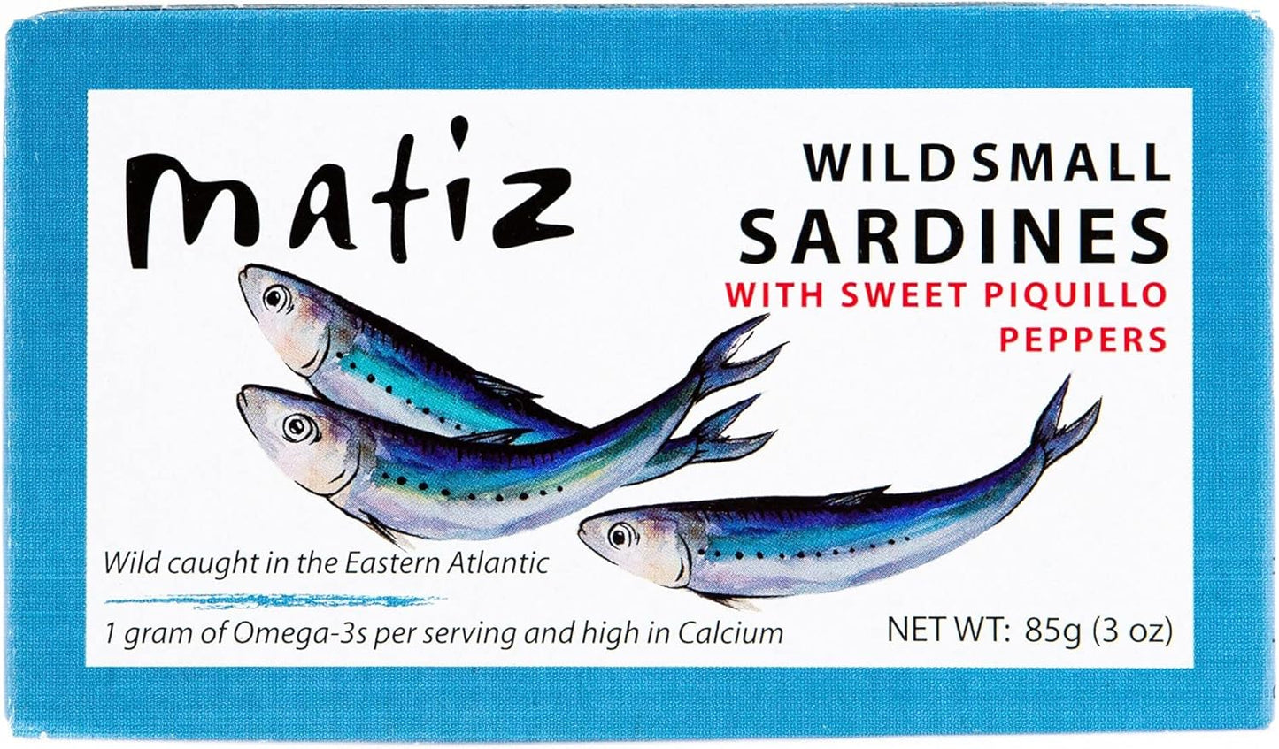 Matiz-Sardinillas-con-pimientos-del-piquillo---Sardinas-bebé-3-onzas-(paquete-12)-688