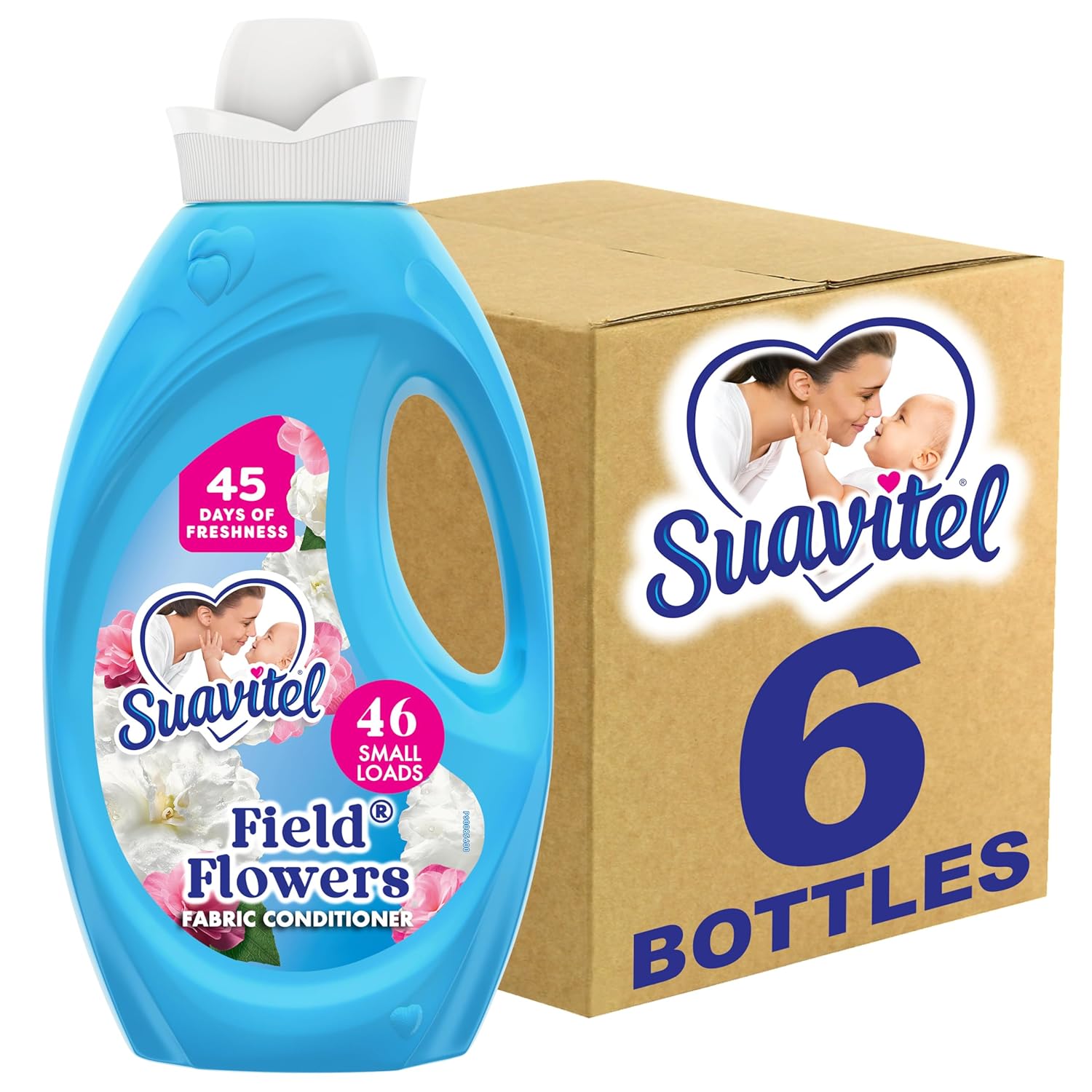 Suavitel-Fabric-Conditioner,-Fabric-Softener,-45-Days-of-Freshness,-HE-Compatible,-46-3