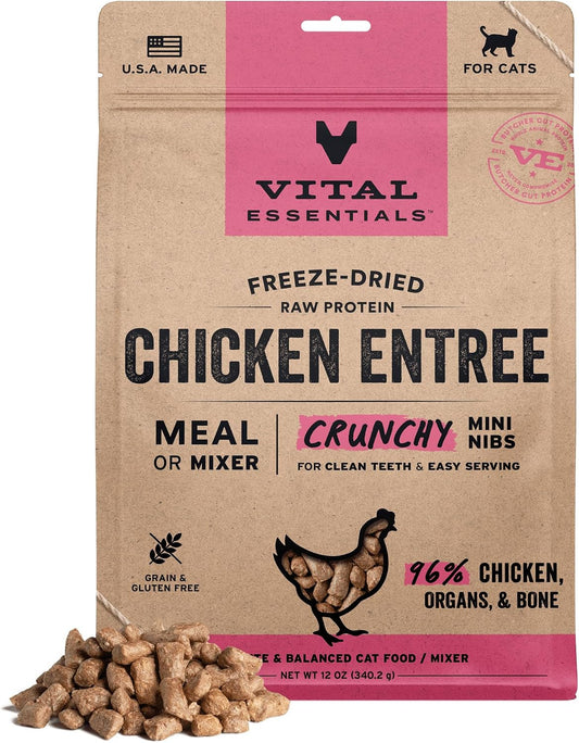 Vital-Essentials-Freeze-Dried-Cat-Food,-Raw-Chicken-Crunchy-Mini-Nibs-|-Complete-1479
