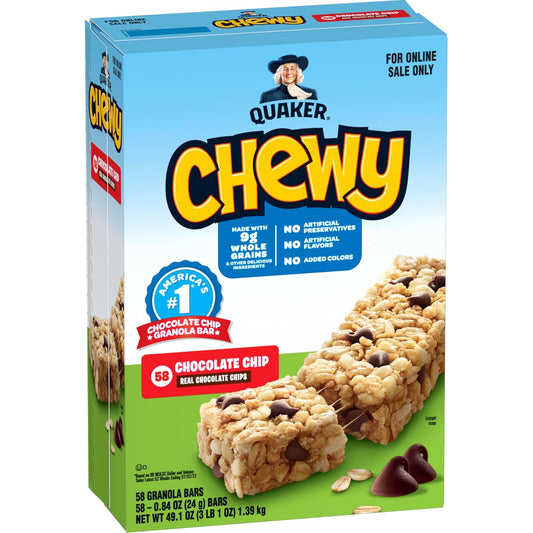 Quaker-Chewy-Granola-Bars,-Chocolate-Chip,-58-Count---Packaging-May--Vary----2614