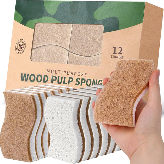 12Pack-Natural-Kitchen-Sponge,-Biodegradable-Cellulose-and-Coconut-Scrubber,-Eco-Friendly-Sponges-for-Dishes---535
