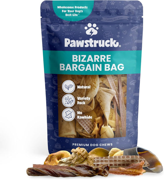 Pawstruck-Bizarre-Bargain-Bag-Assorted-Natural-Dog-Chew-Treats---Animal-Jerky,-2074