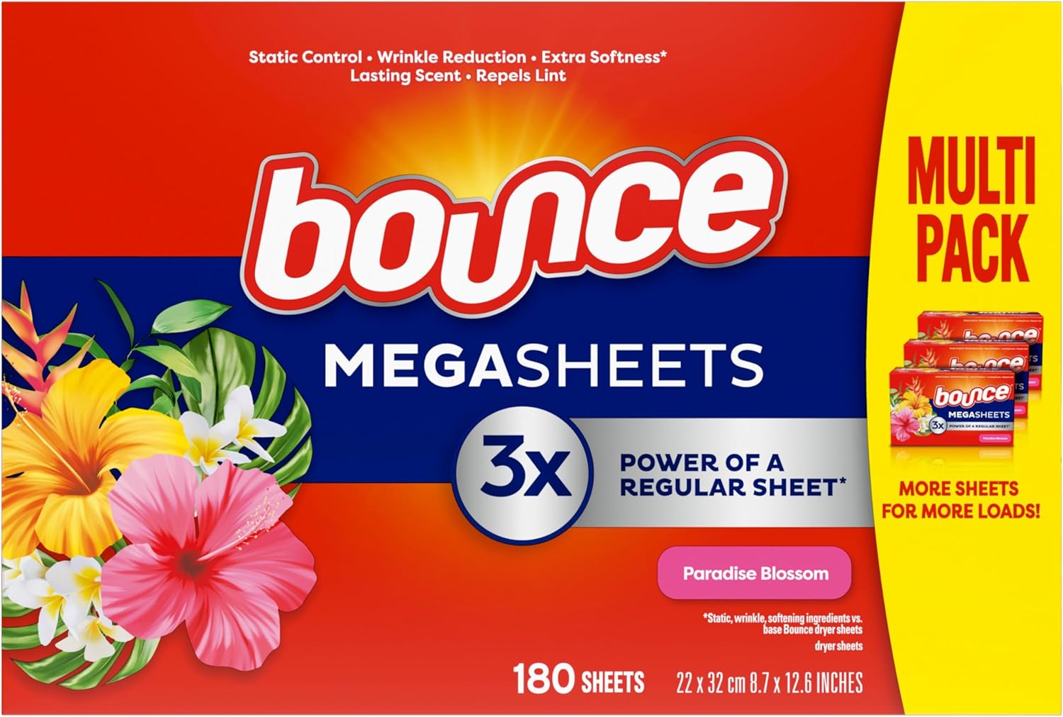 Bounce-Mega-Dryer-Sheets,-Paradise-Blossom,-180-Count,-Mega-Fabric-Softener-Sheets-1492