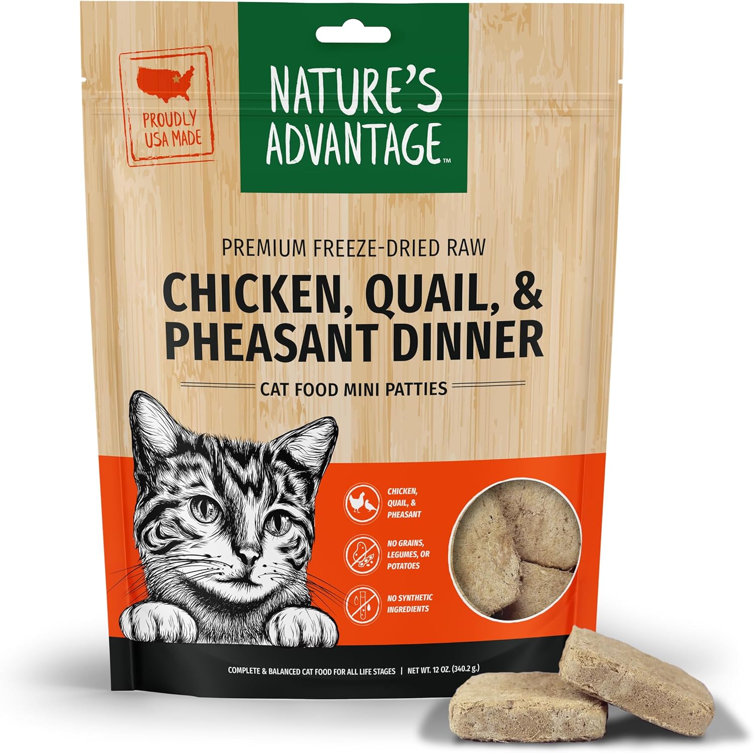 Freeze-Dried-Raw-Chicken,-Quail,-&-Pheasant-Cat-Food-338