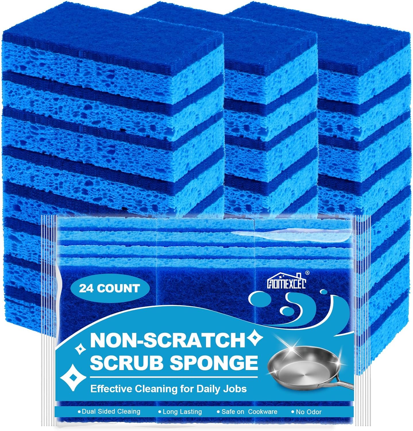 HOMEXCEL-Sponges-Kitchen-24pcs,-Non-Scratch-Scrub-Dish-Sponge-Safe-on-Non-Stick-Cookware,-Dual-Sided-Cleaning-1986