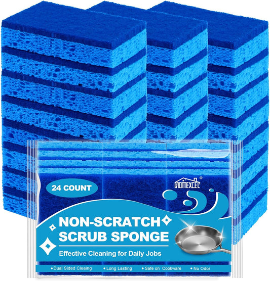HOMEXCEL-Sponges-Kitchen-24pcs,-Non-Scratch-Scrub-Dish-Sponge-Safe-on-Non-Stick-Cookware,-Dual-Sided-Cleaning-1986
