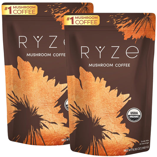 RYZE-SUPERFOODS-Kit-de-inicio-de-café-de-hongos,-café-instantáneo-USDA3572