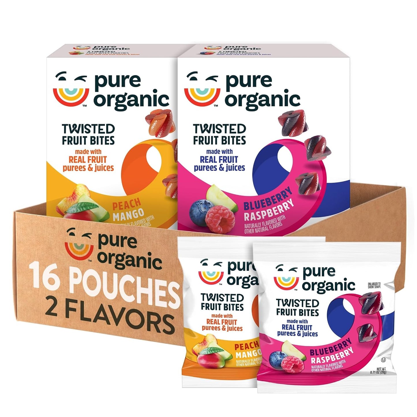Pure-Organic-Twisted-Fruit-Bites,-Kids-Snacks,-Fruit-Snacks,-2-Flavor-Variety--Pack-(2-Boxes,-Pouches)-1718