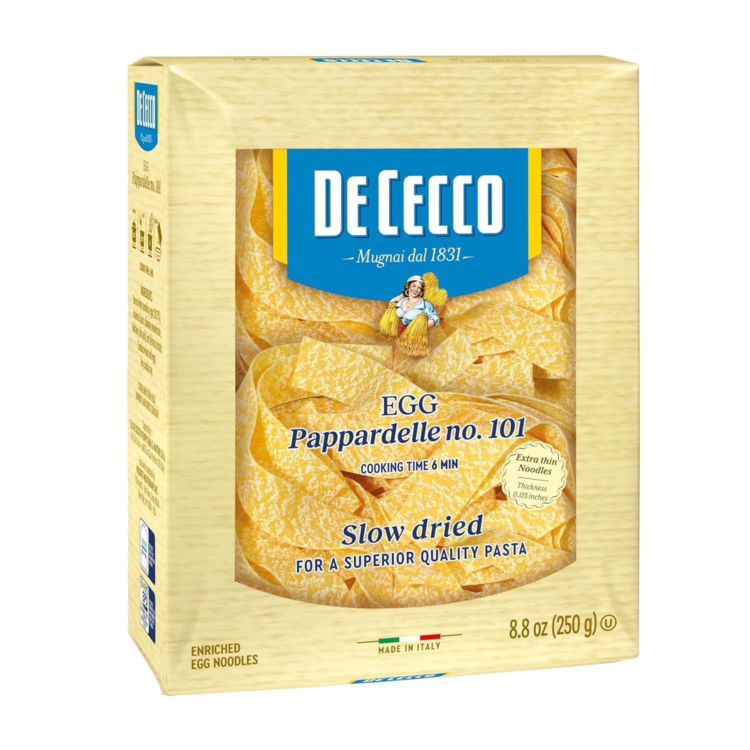 De-Cecco-Egg-Pappardelle-No.-101-Pasta,-8.8-Oz,-Slow-1125