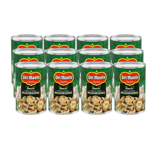 Del-Monte®-Mushrooms-Stems-and-Pieces-8-oz.-Can,-12-Pack---967