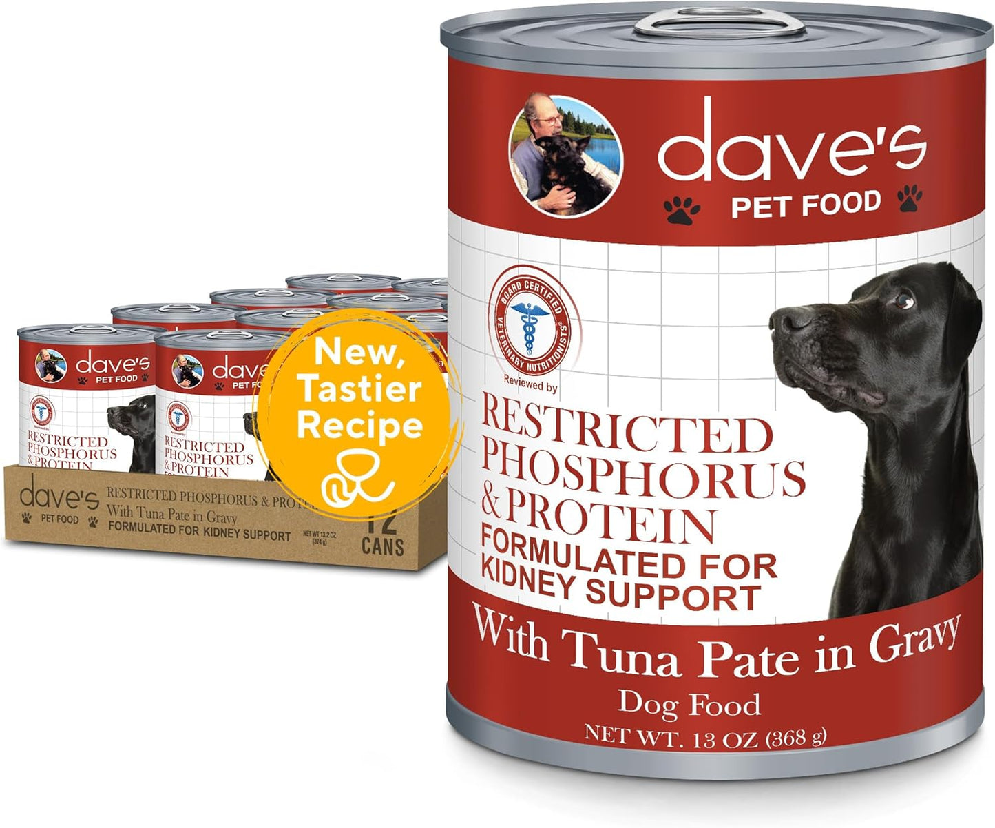 Dave's-Pet-Food-Kidney-Care-Dog-Food-(Tuna-Pate),-NEW-Recipe!-Wet-Renal-1298