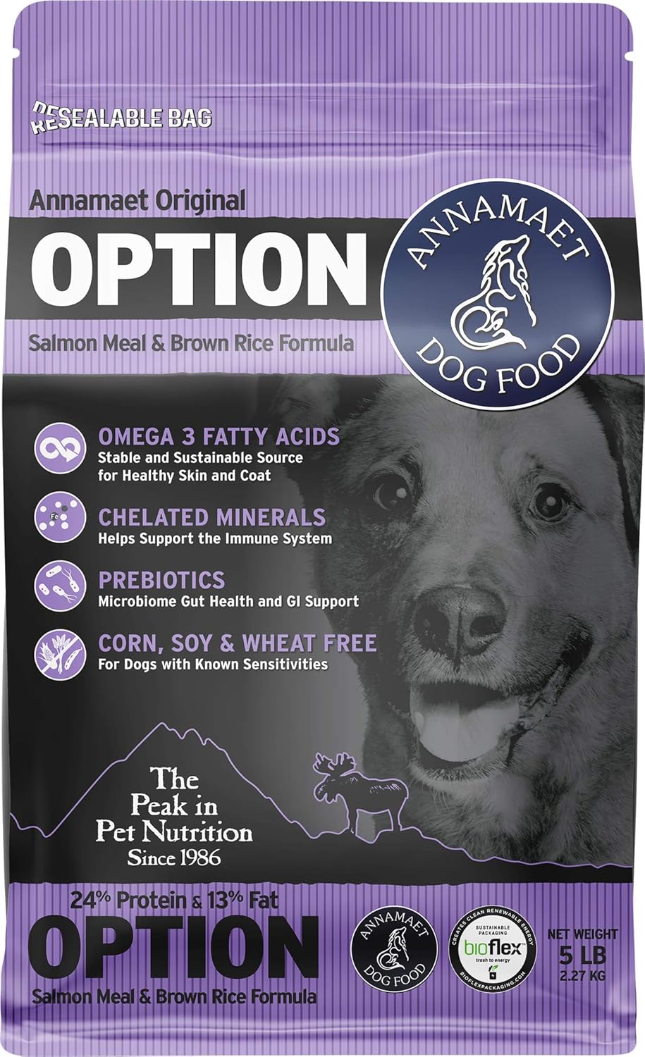 Annamaet-Original-Option-Formula-Dry-Dog-Food,-0.24-Protein-(Salmon-&-Brown-Rice),-1090