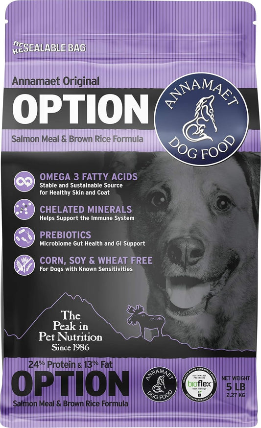 Annamaet-Original-Option-Formula-Dry-Dog-Food,-0.24-Protein-(Salmon-&-Brown-Rice),-1090