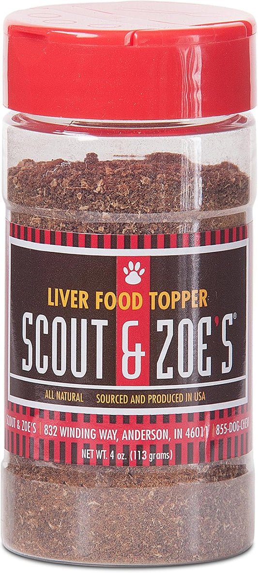 Scout-&-Zoe's-Beef-Liver-Powder---Natural-Dog-&-Cat-Food-Topper,-140