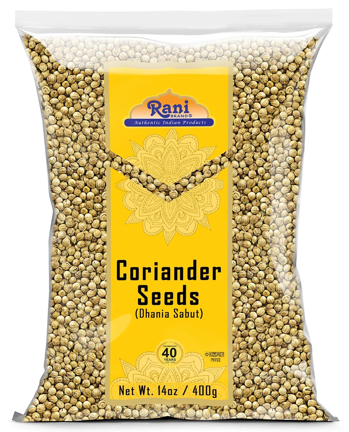 Rani-Coriander-(Dhania)-Seeds-Whole,-Indian-Spice-14oz-(400g)-~-All-Natural-1219