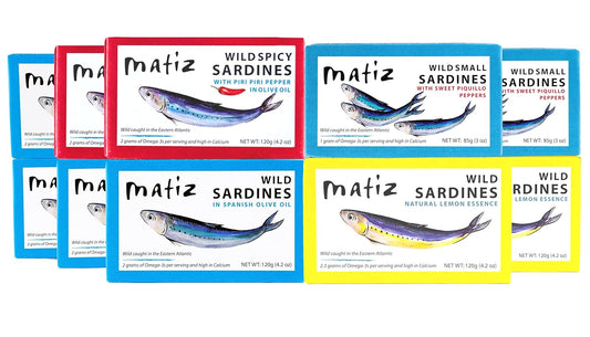 Matiz-Sardines-Variety-Pack,-Wild-Caught-Spanish-Waters-|-10-Tins-|-In-699