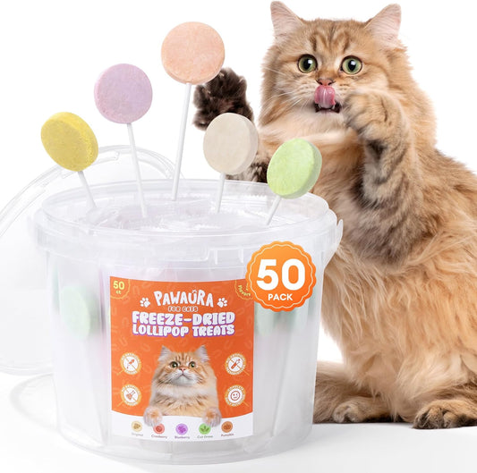 50-Pack-Freeze-Dried-Cat-Lollipop-Treats,-5-Flavors,-0.7-High-Protein-Natural-Cat-319