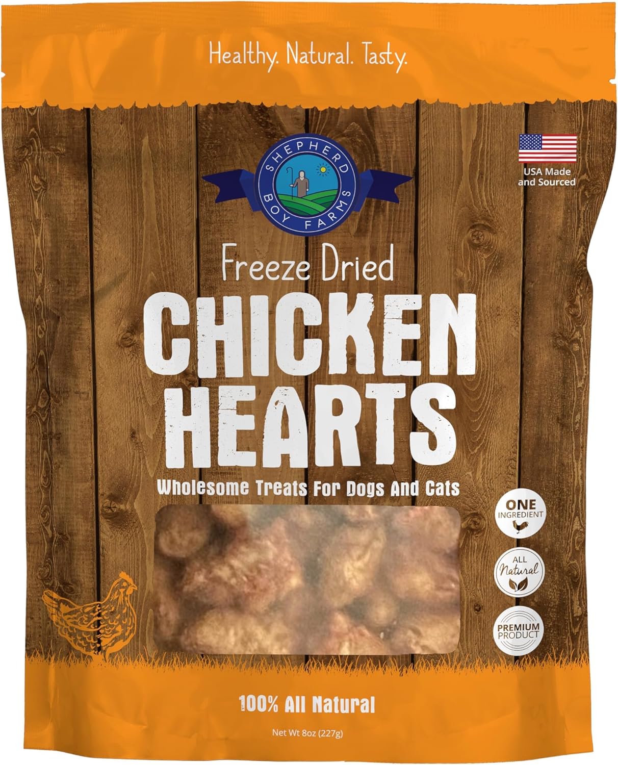 Shepherd-Boy-Farms-Freeze-Dried-Dog-and-Cat-Treats,-Chicken-Heart,-All-Natural-1901