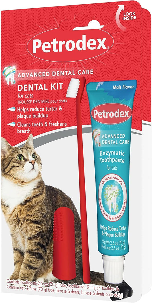 Petrodex-Dental-Care-Kit-for-Cats,-Cat-Toothbrush-and-Toothpaste,-Cleans-Teeth-and-1678