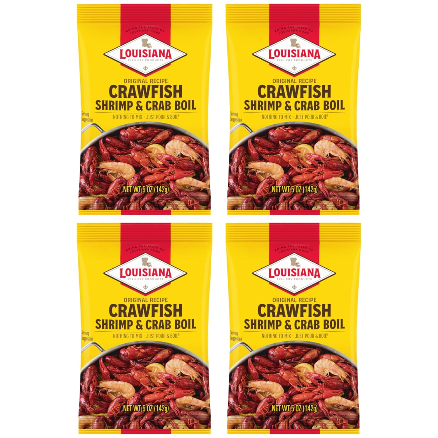 Louisiana-Boil-Crwfsh-Camarones-de-cangrejo,-5-onzas-(paquete-de---1401