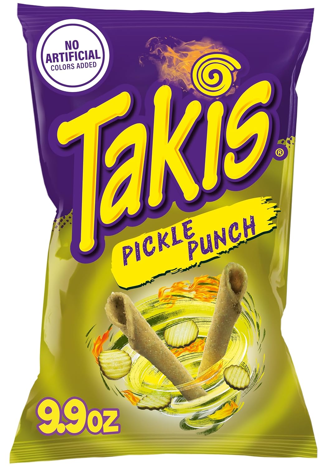 Takis-Pickle-Punch-Rolled-Tortilla-Chips,-9.9oz-Bag-|-New-Flavor,--Medium-Heat-Spicy-Flavor,-96