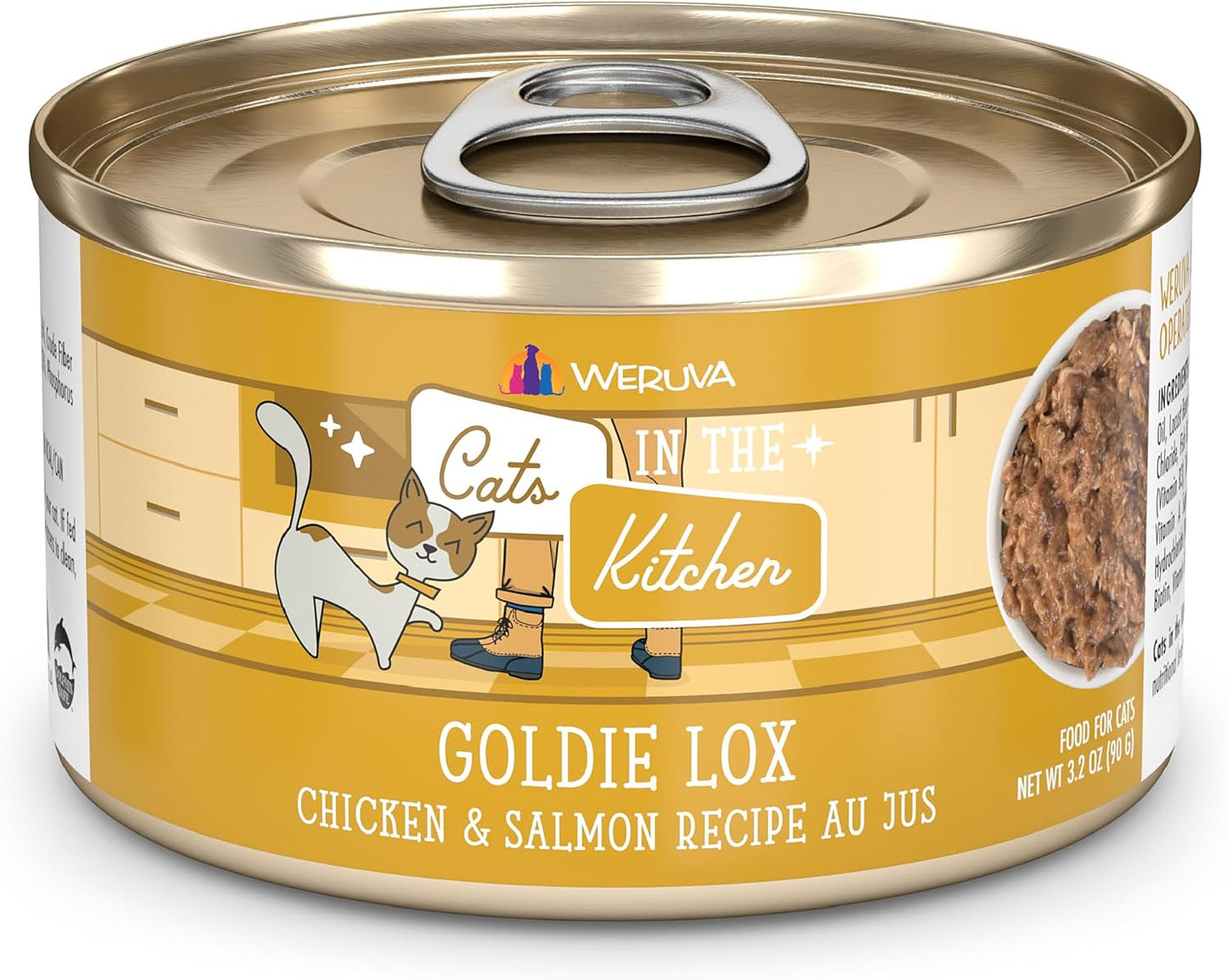 Weruva-Cats-in-The-Kitchen,-Goldie-Lox-with-Chicken-&-Salmon-Jus-Food,-Can601