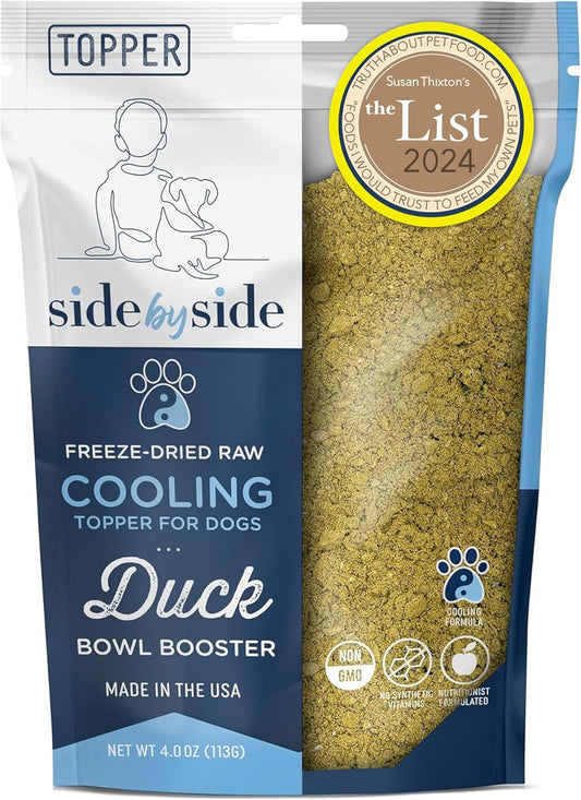 Side-by-Side-Duck-Bowl-Booster---Cooling-Freeze-Dried-Dog-Food-Topper-for-236