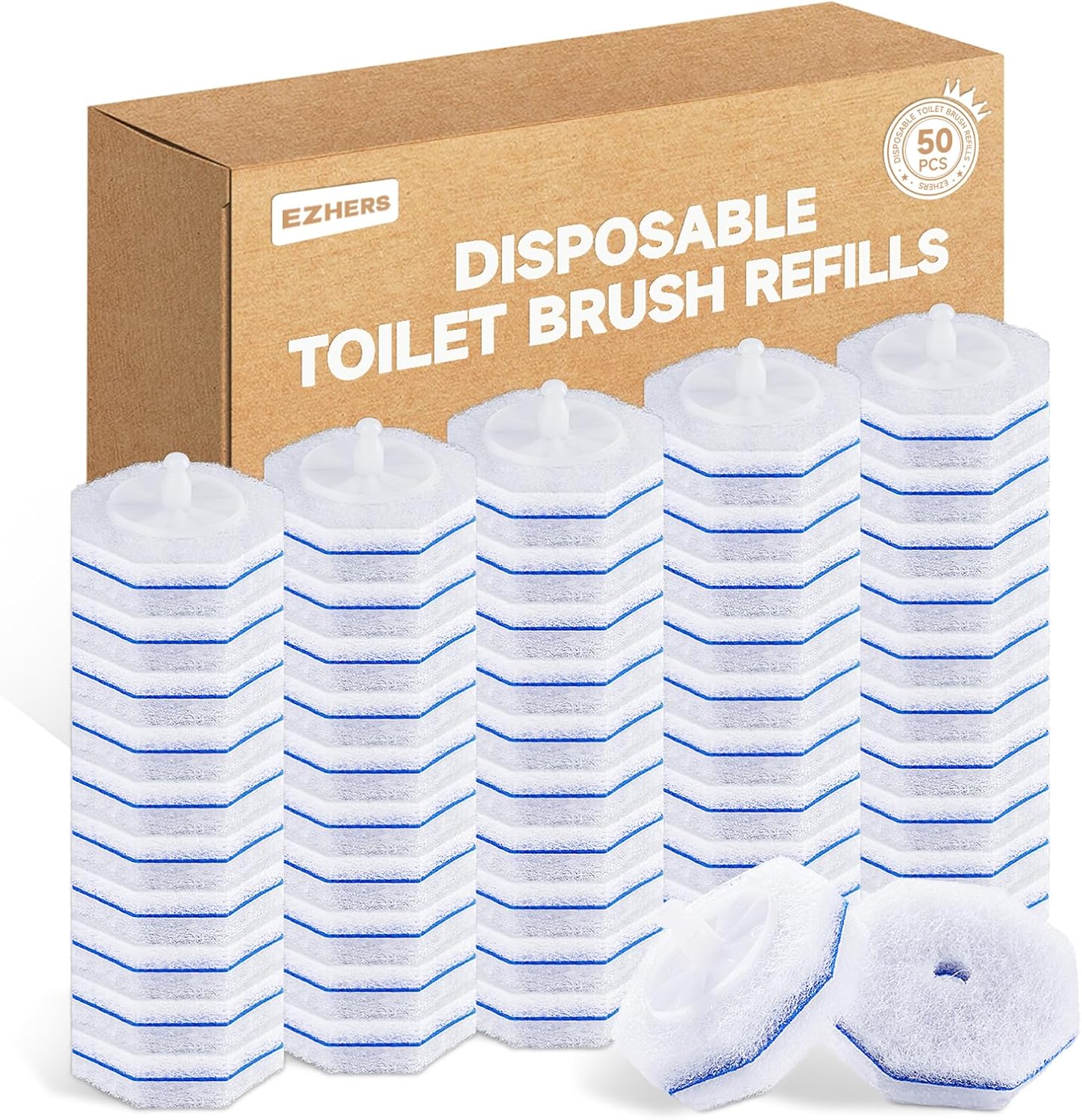 50-Count-Toilet-Wand-Refills-for-Clorox,-5X-Cleaning-Power-Toilet-Bowl-Wand-Refills-&-441