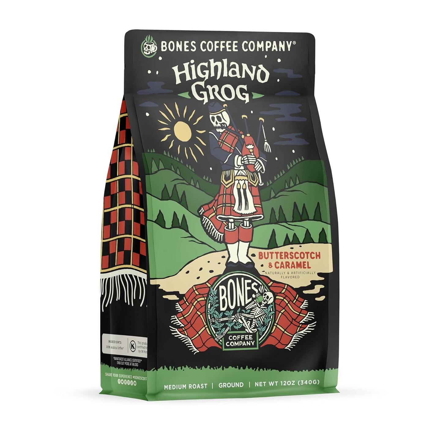 Bones-Coffee-Company-Highland-Grog,-Butterscotch-Caramel-Flavored-Coffee,-Medium-Roast-Low-Acid-2838
