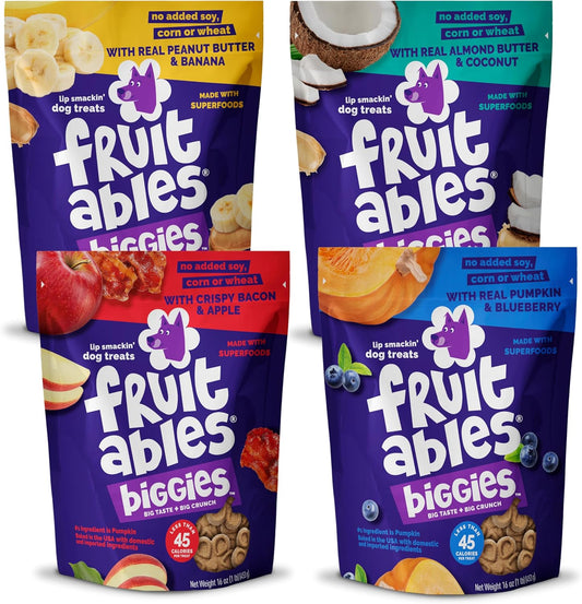 Fruitables-Biggies-Dog-Treats-4-Flavor-Variety-Pack-of-16oz-Bags,-Bags-537
