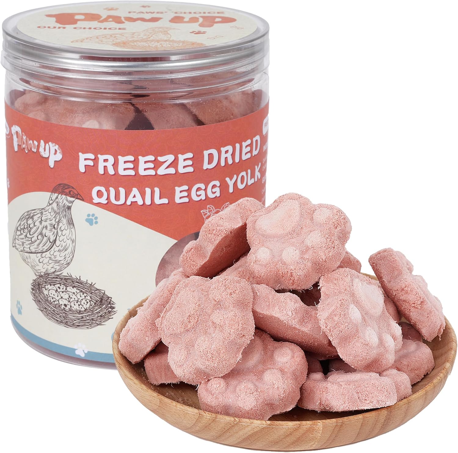 PAWUP-Freeze-Dried-Cat-&-Dog-Treats,-Natural-Quail-Egg-Yolk,-Rich-in-1731