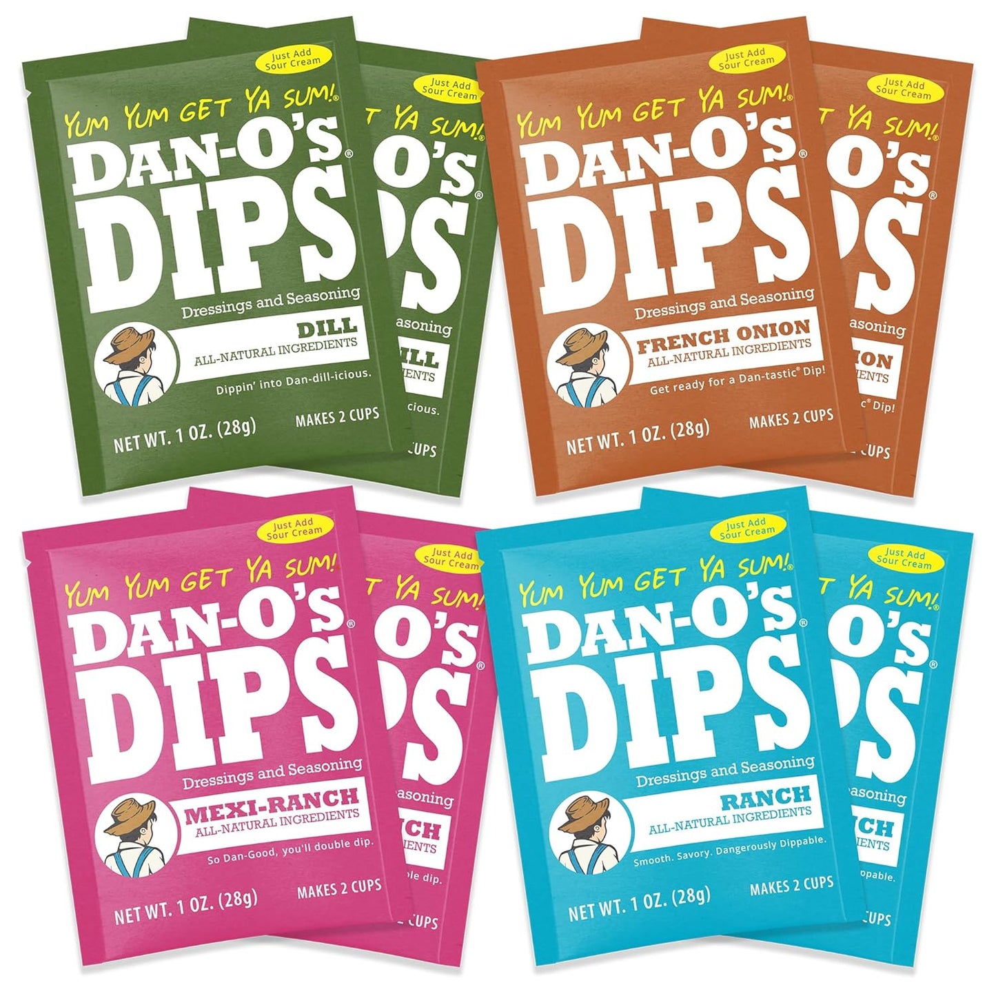 Dan-O’s-Dips-Variety-Pack-(8-Pack)-–-Ranch,-Mexi-Ranch,-French-Onion--&-Dill-Dip-–-1469