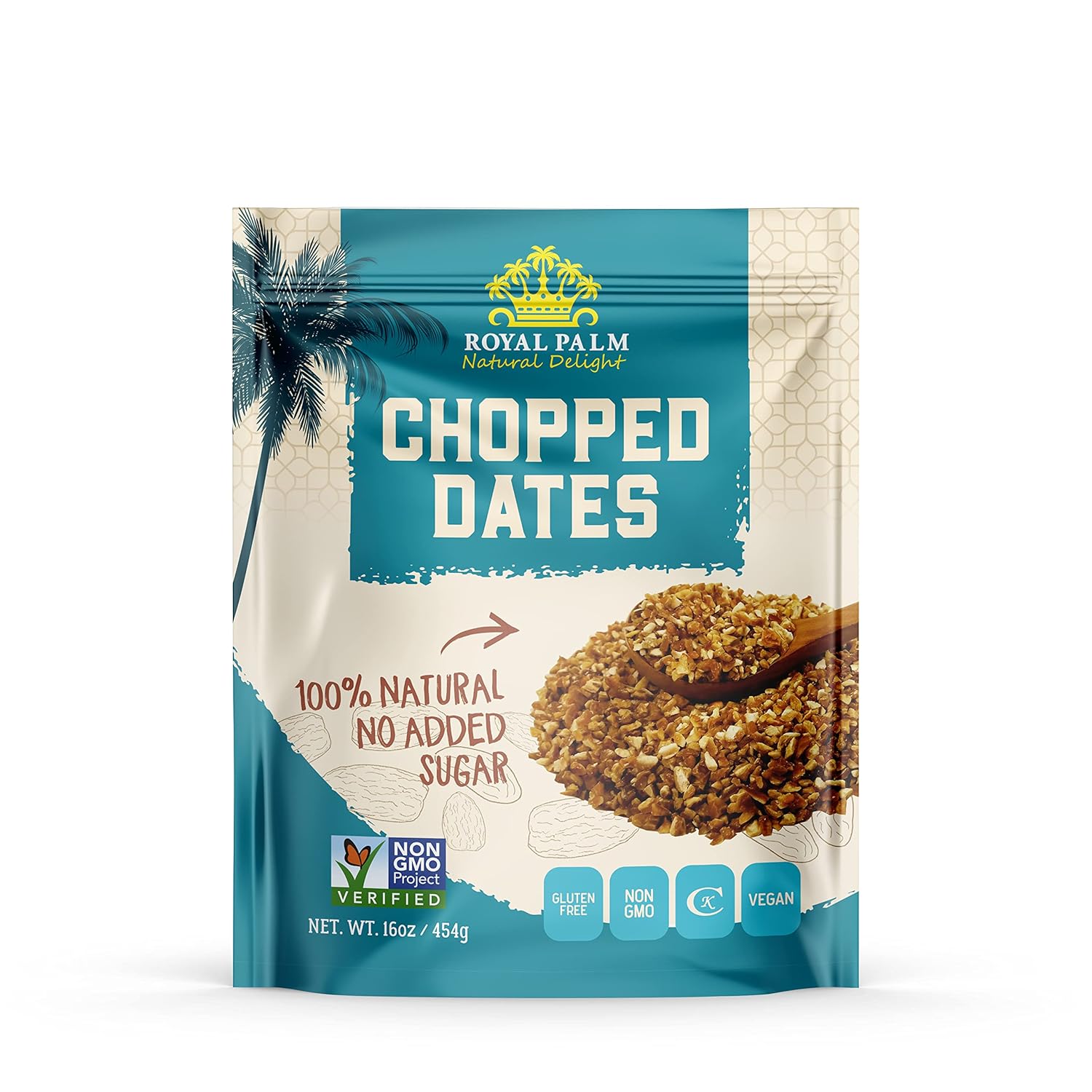 Royal-Palm-Chopped-Dates-|-16oz---1-Natural-&-Pitted,--Non-GMO,-Kosher,-No-Sugar,-717