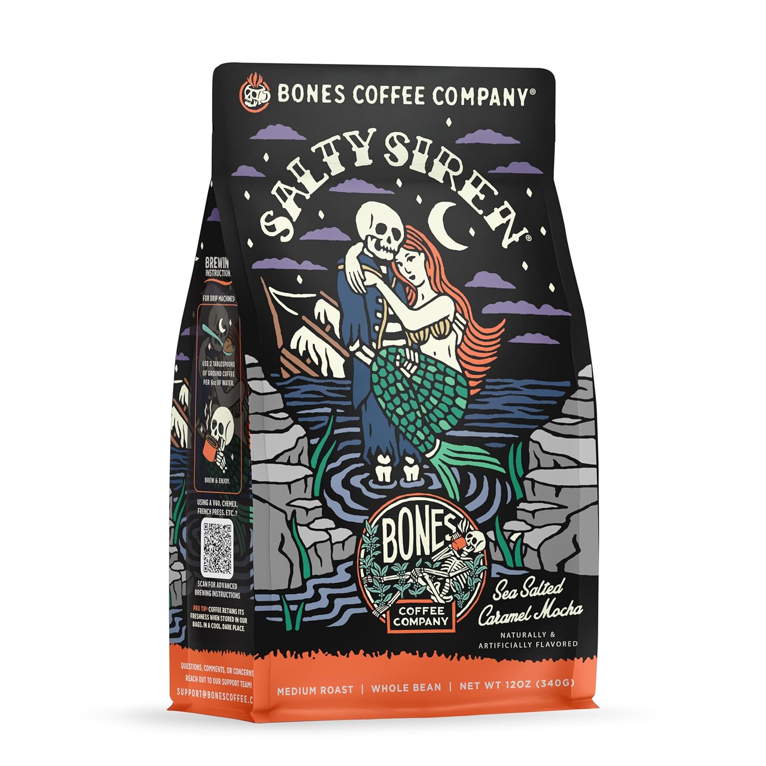 Bones-Coffee-Company-Salty-Siren,-Sea-Salted-Caramel-Chocolate-Flavored-Coffee,-Medium-Roast-2333